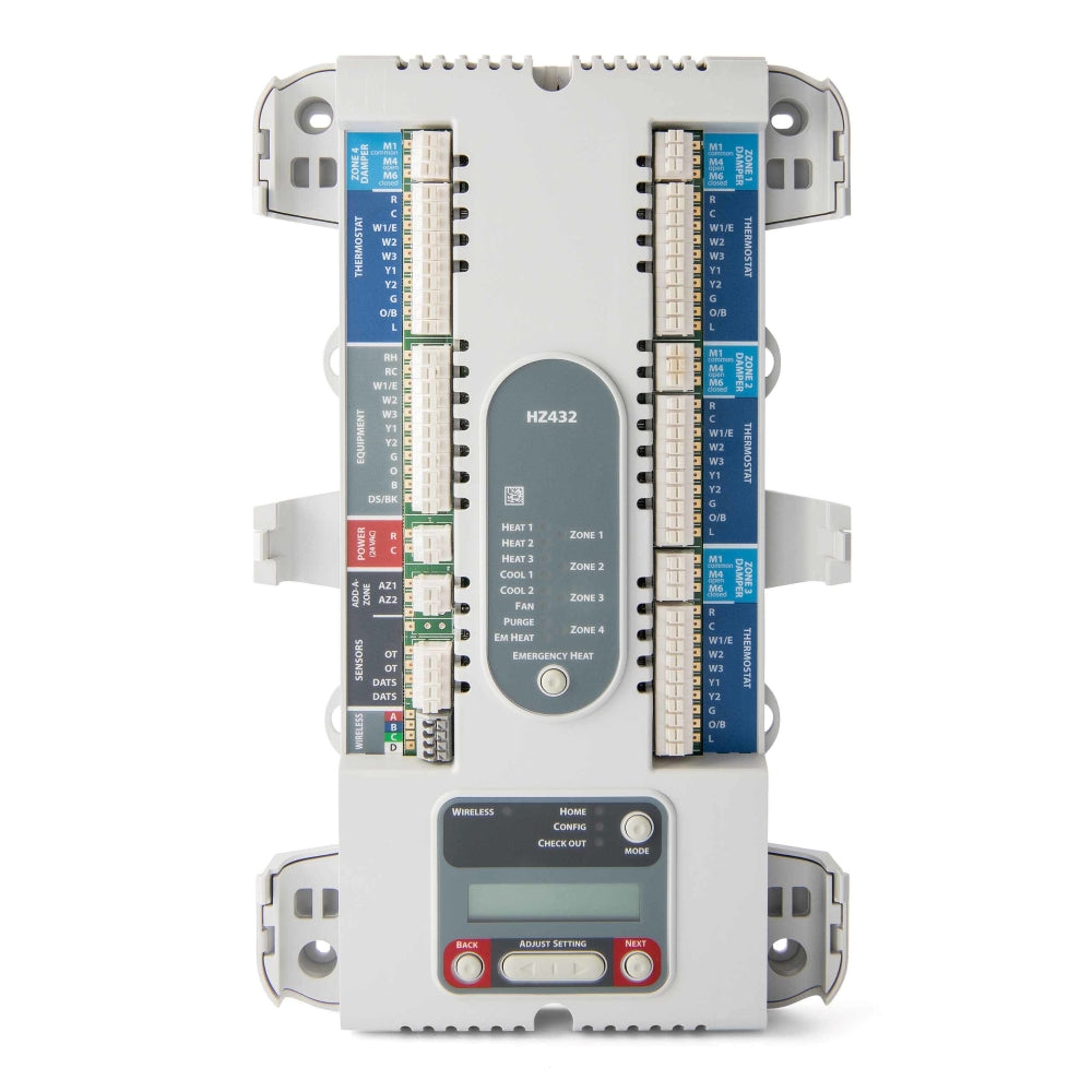 Honeywell TrueZONE HZ432 4-Zone Control Panel, 3H/3C