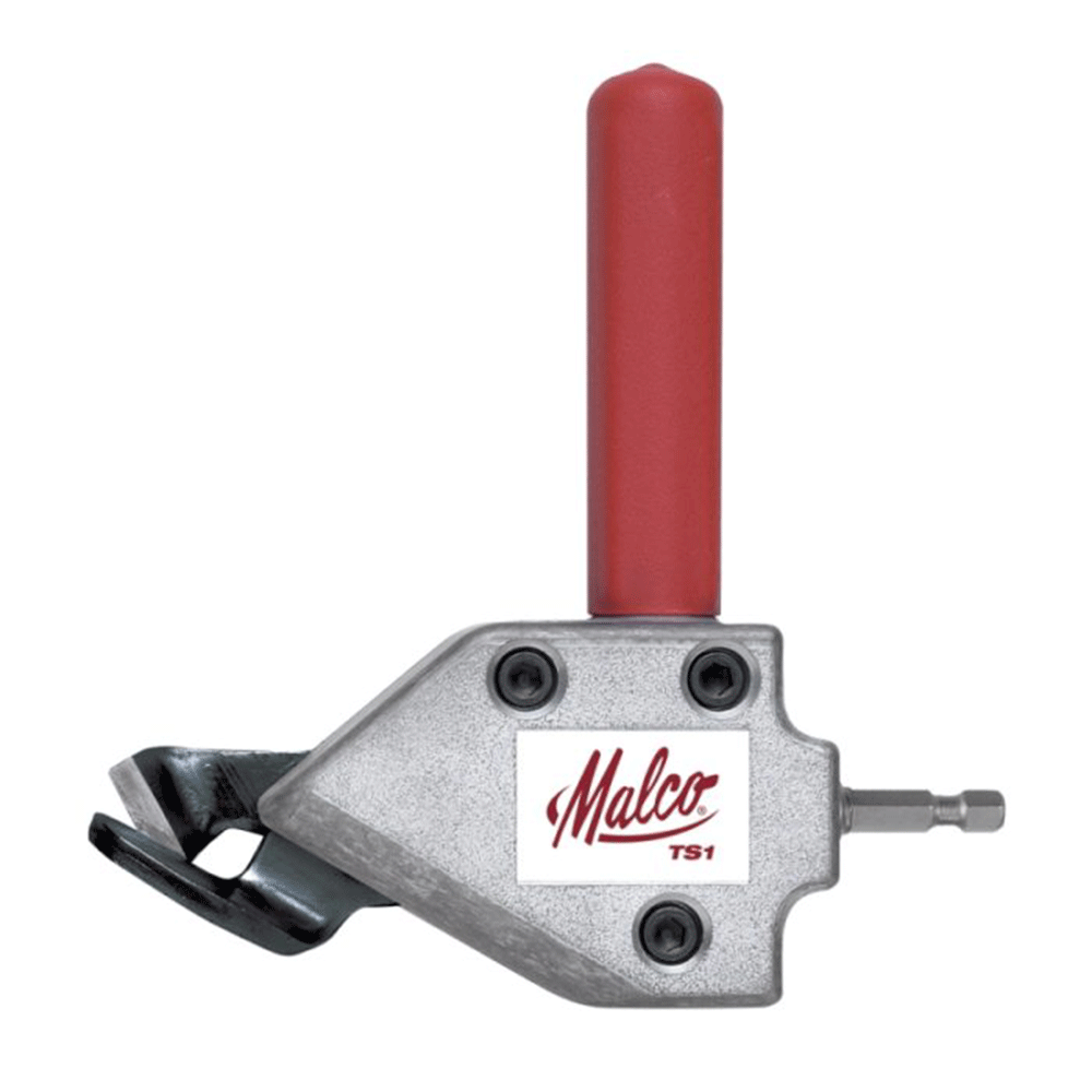 Malco TS1 Metal TuboShear Cutting Tool Attachment, 20 Gauge Capacity