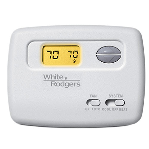 White-Rodgers 1F78-144 Single-Stage Non-Programmable Thermostat, 1H/1C
