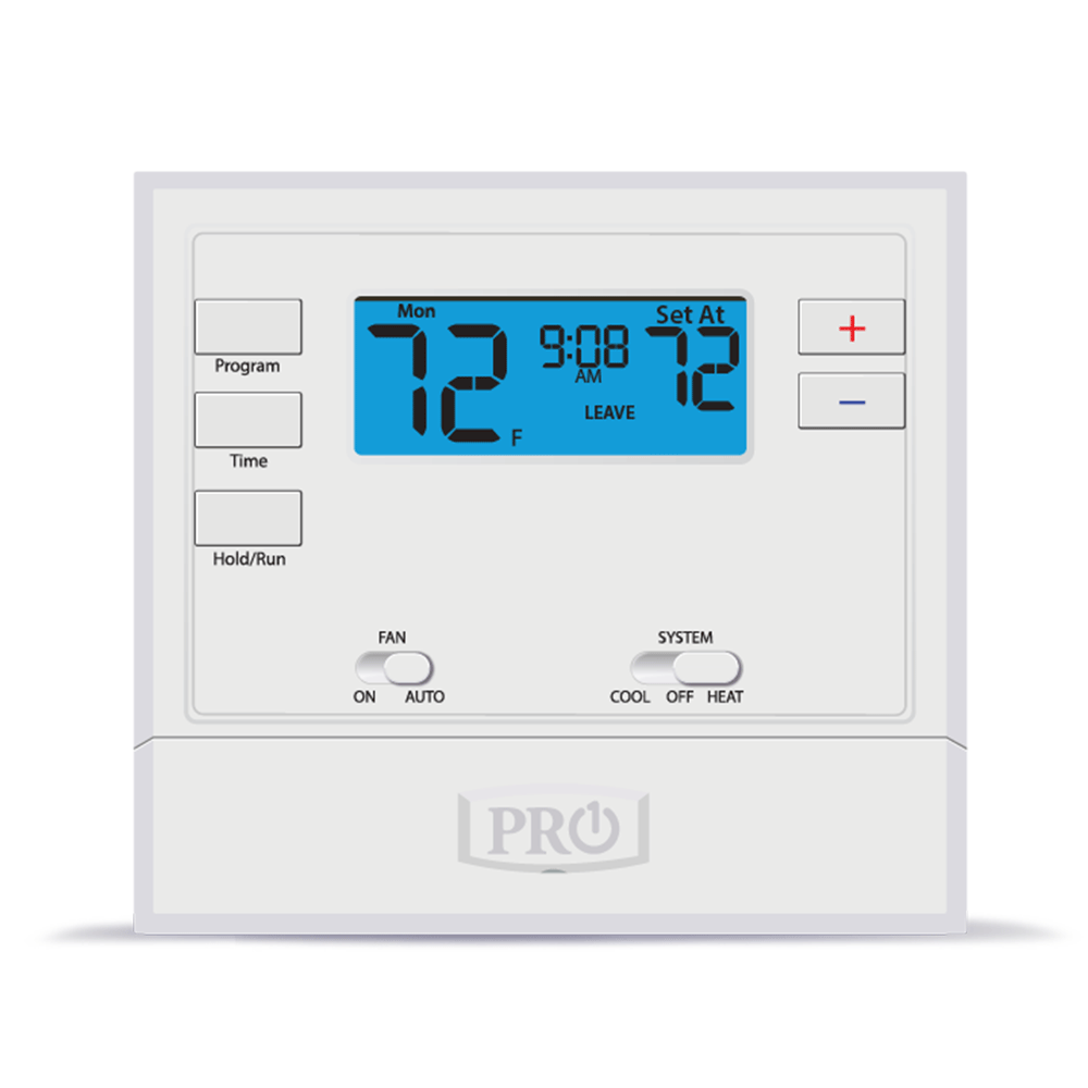 Pro1 IAQ T605-2 Single-Stage Programmable Thermostat, 1H/1C
