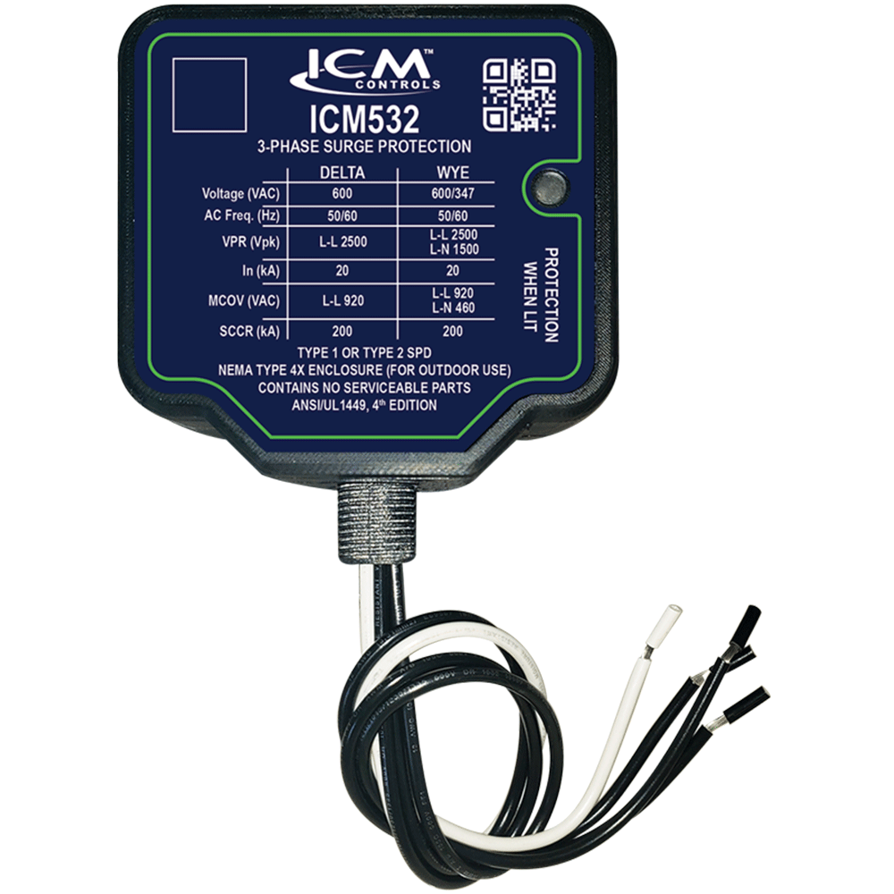 ICM Controls ICM532 3-Phase Type I/II Surge Protective Device