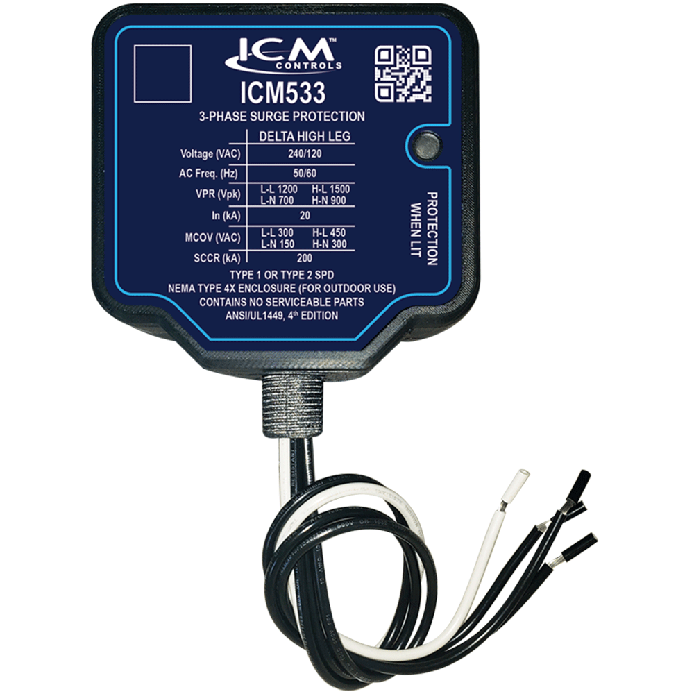 ICM Controls ICM533 3-Phase Type I/II Surge Protective Device