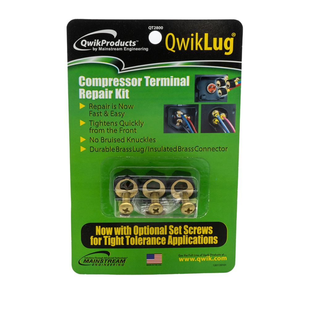 QwikProducts QT2800 QwikLug Compressor Terminal Repair Kit, Lugs Only
