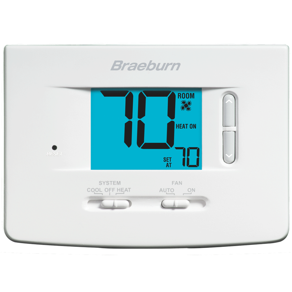 Braeburn 1020NC Non-Programmable Single-Stage Thermostat, 1H/1C